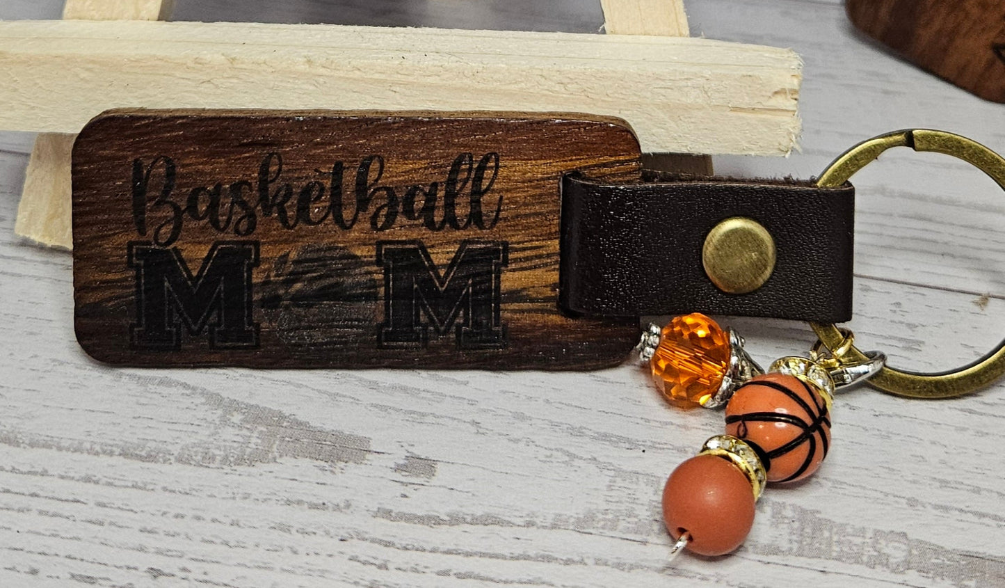 Basketball Mom Key Chain