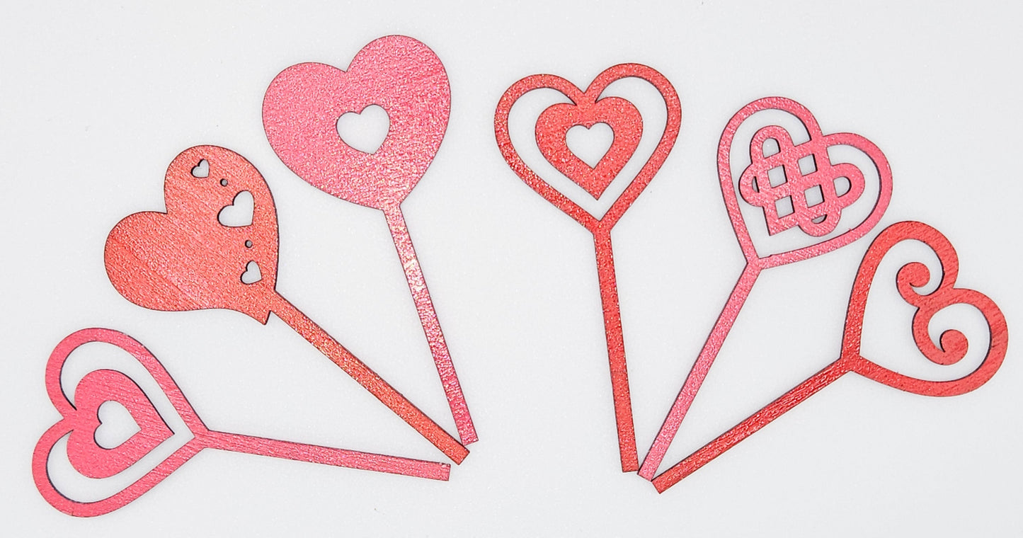 Valentine's Cupcake Toppers