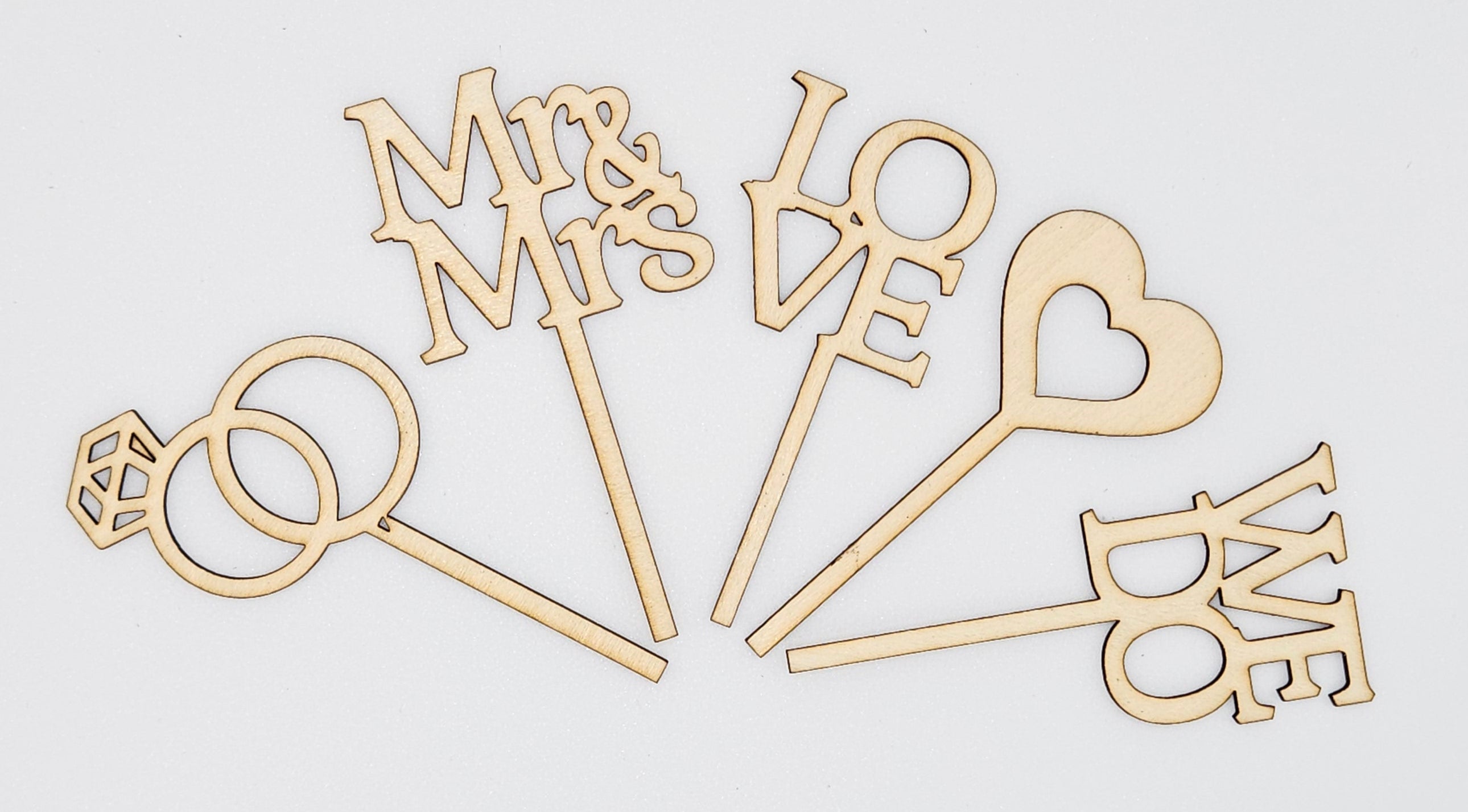 Wedding/Wedding Shower Cupcake Toppers