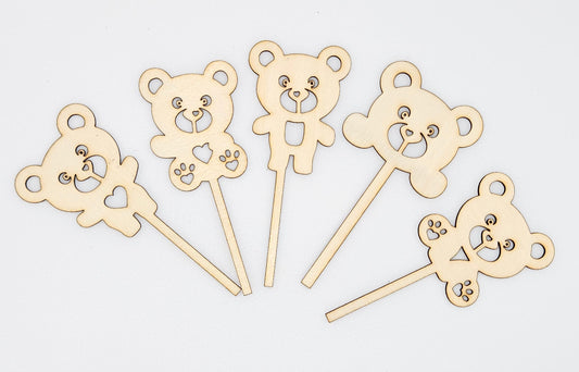 Teddy Bear Cupcake Toppers