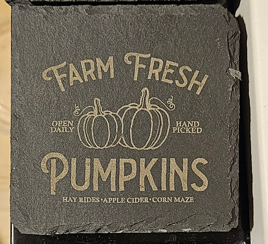 Farm Fresh Slate Coasters