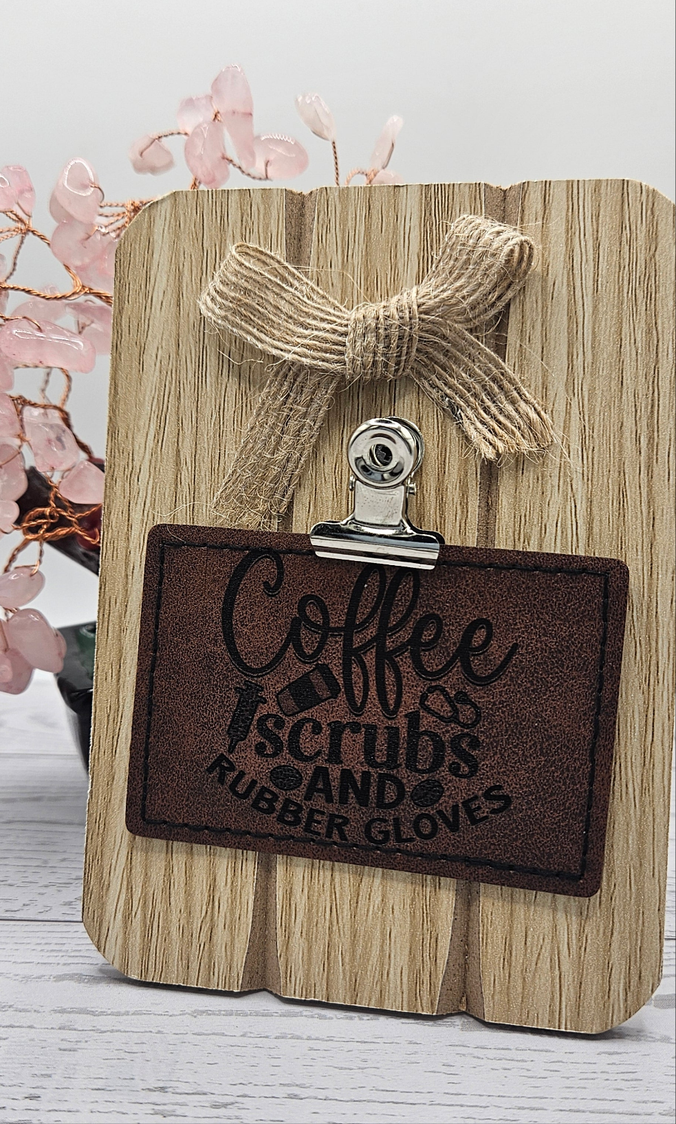 Coffee,Scrubs, and Rubber Gloves