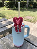 Magenta Silk Heart