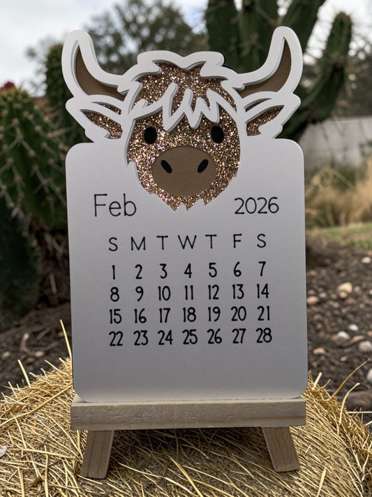 Highland Cow Calendar
